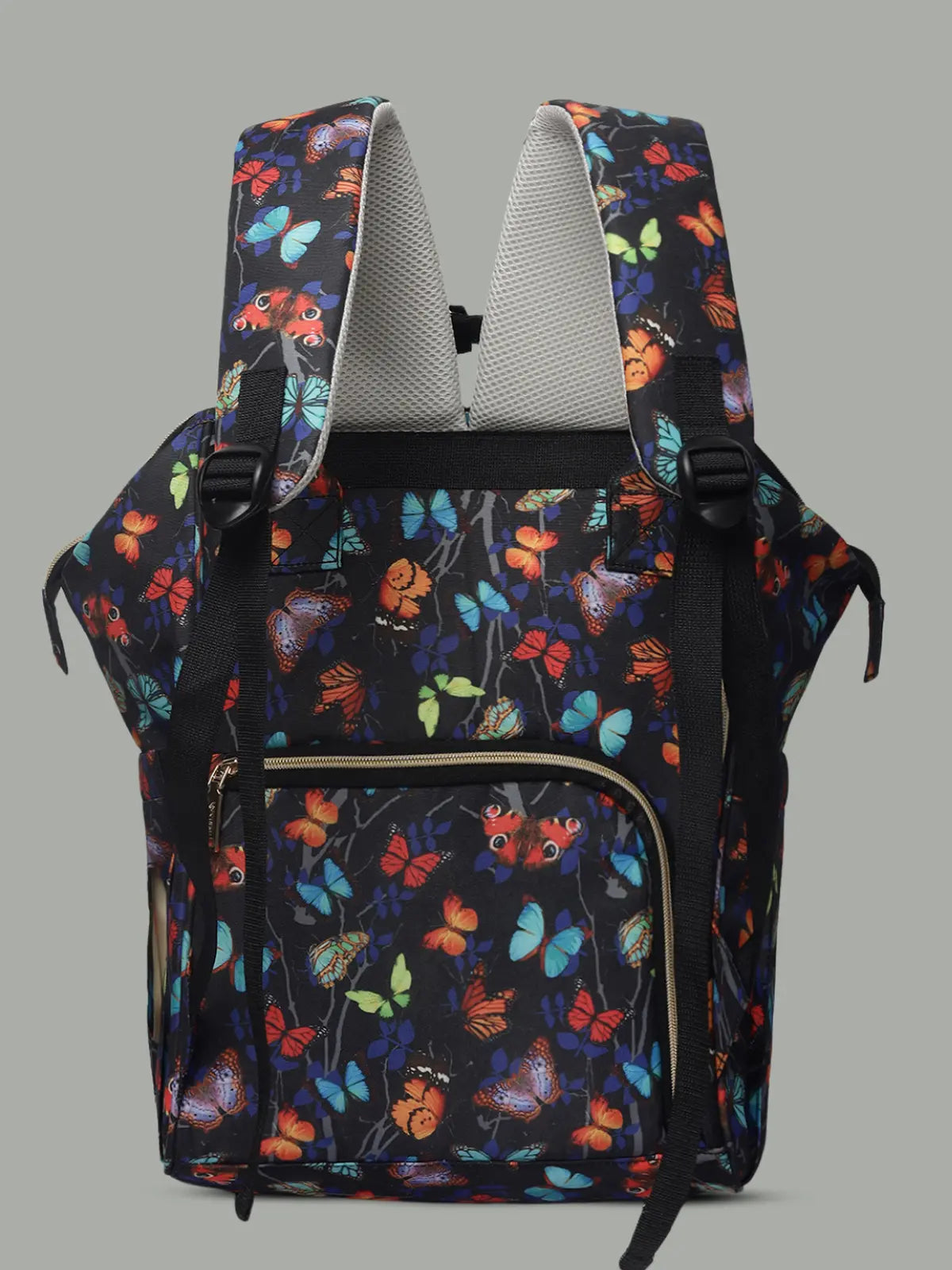 Snappy Zappy Backpack Diaper Bag - Butterfly Black