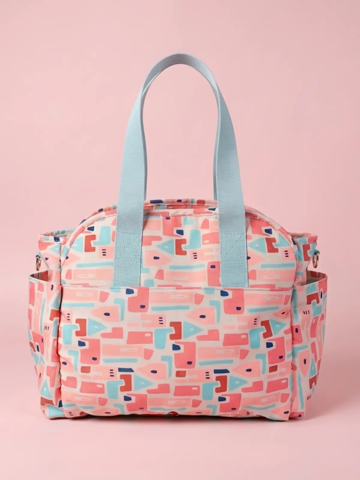 Cuddle Carry Tote Diaper Bag- Geometric