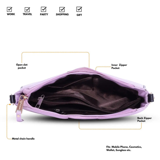 Timeless Glam Evening Bag - Lavender