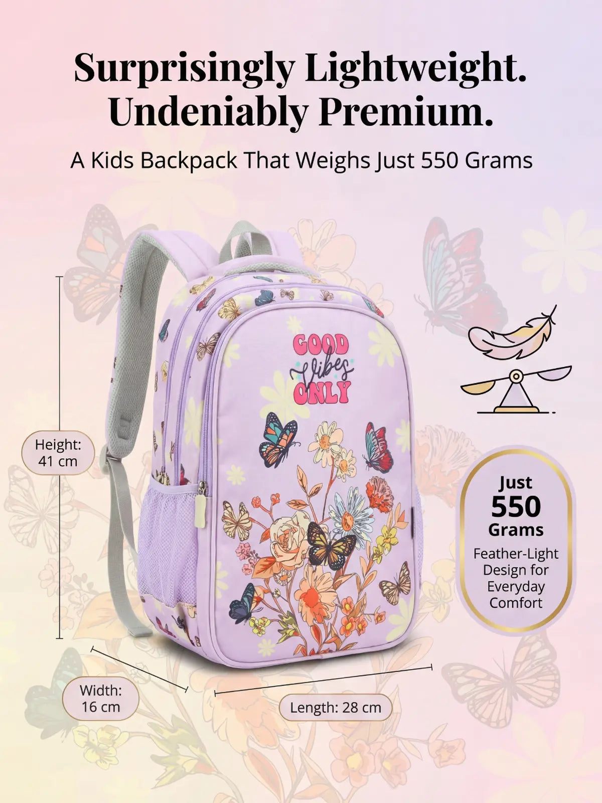 Everyday Essentials Elementary School Bag - Floral