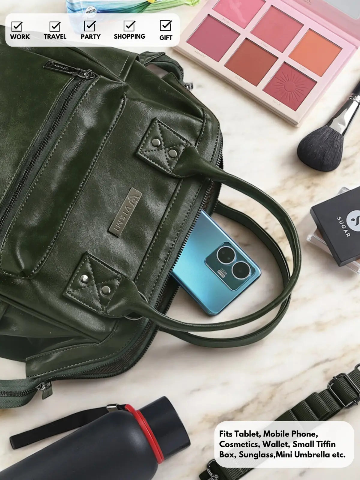 Timeless Trinity 3 in 1 Bag - Olive Green