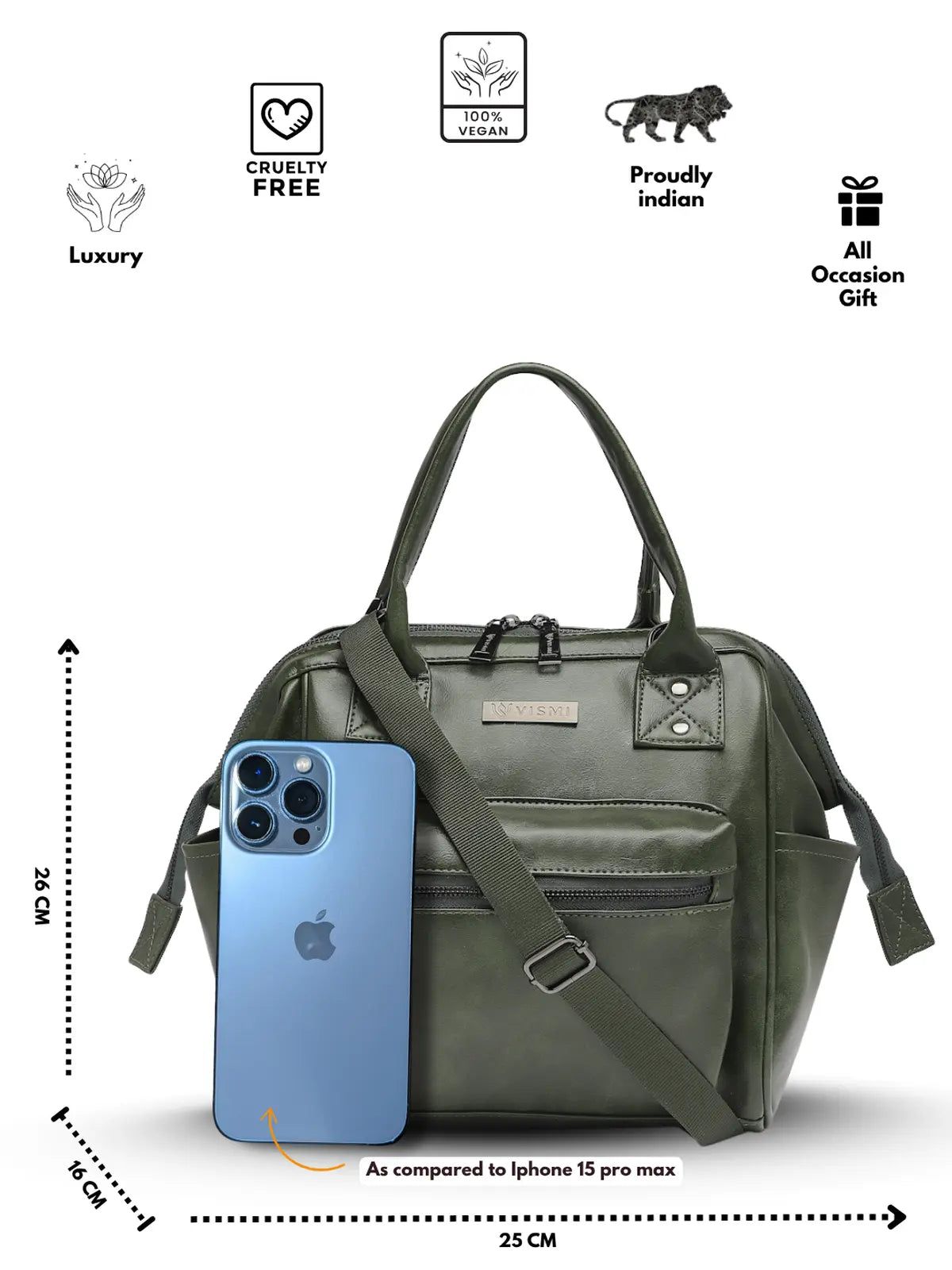 Timeless Trinity 3 in 1 Bag - Olive Green