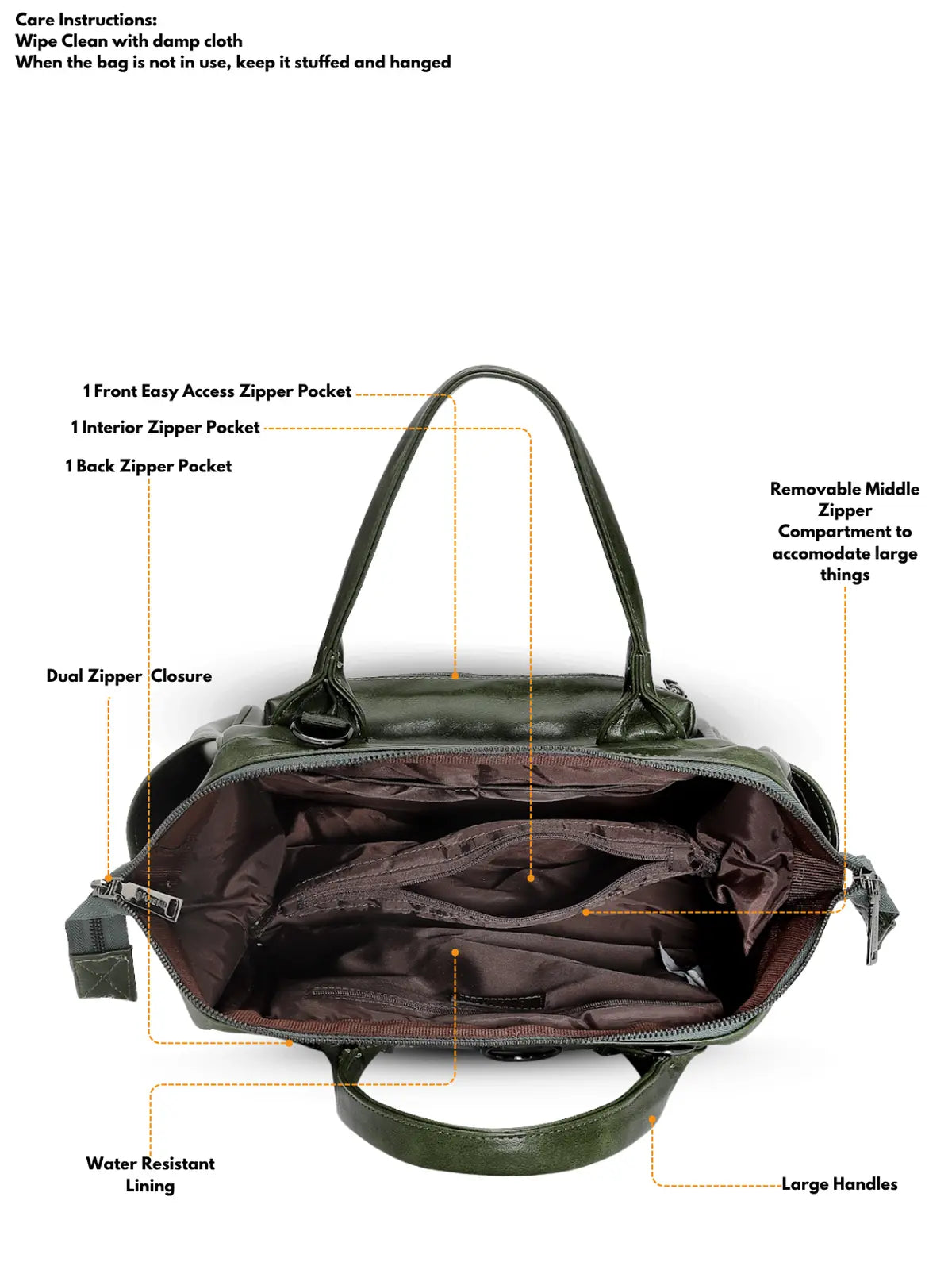 Timeless Trinity 3 in 1 Bag - Olive Green
