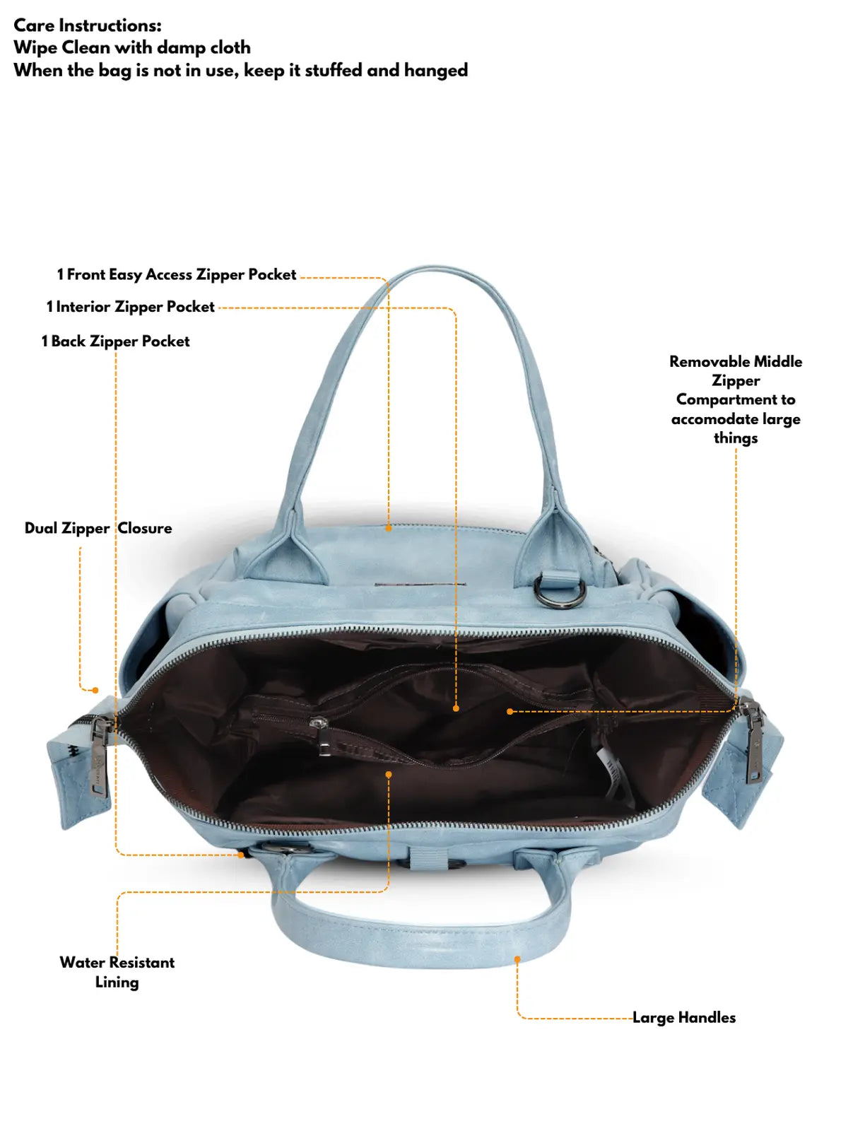 Timeless Trinity 3 in 1 Bag - Sky Blue