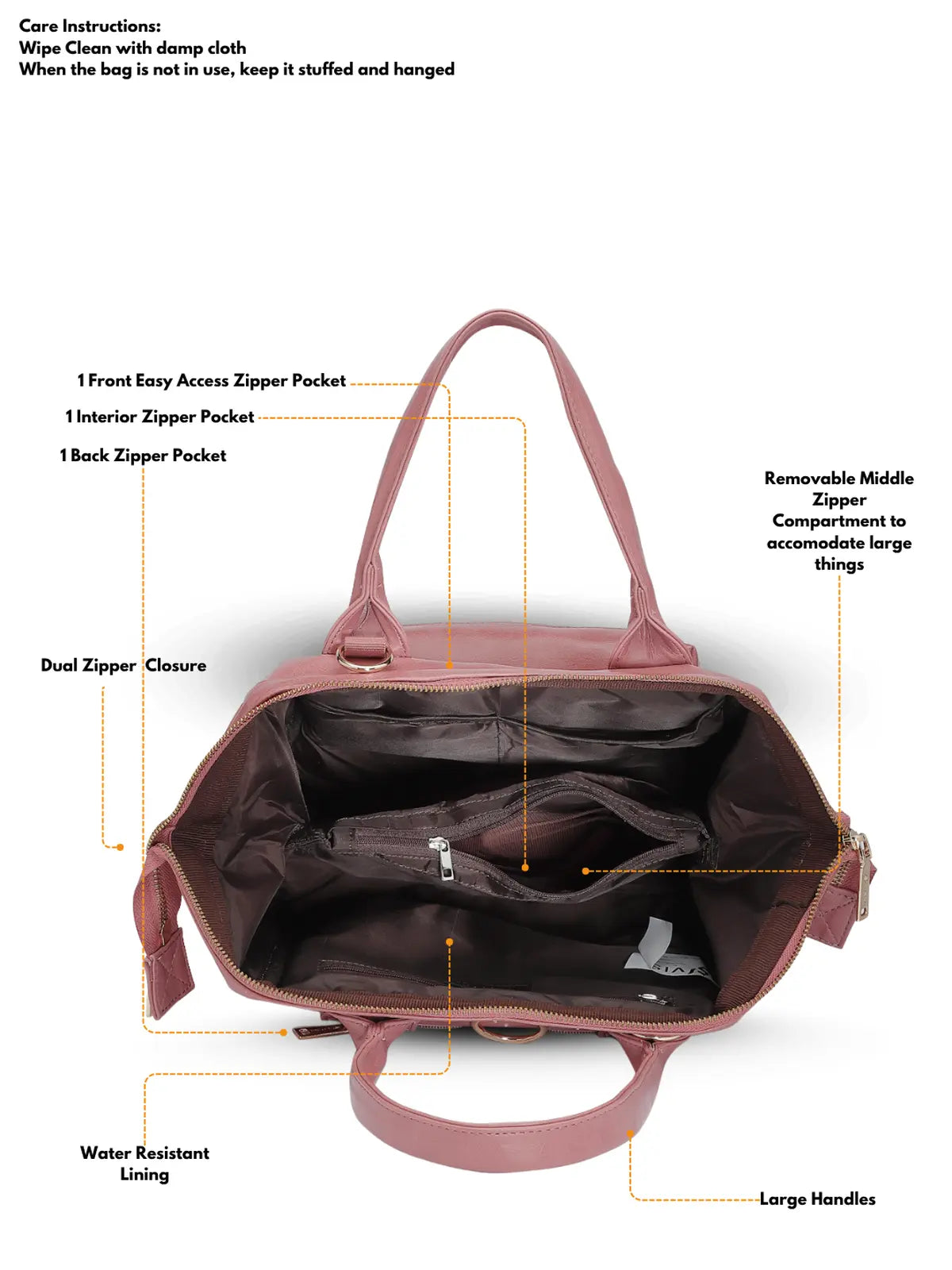 Timeless Trinity 3 in 1 Bag - Blush Pink