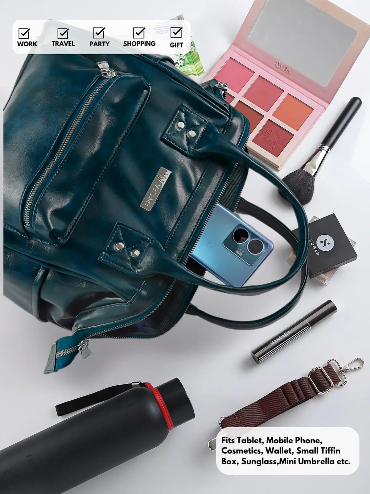Timeless Trinity 3 in 1 Bag - Teal blue