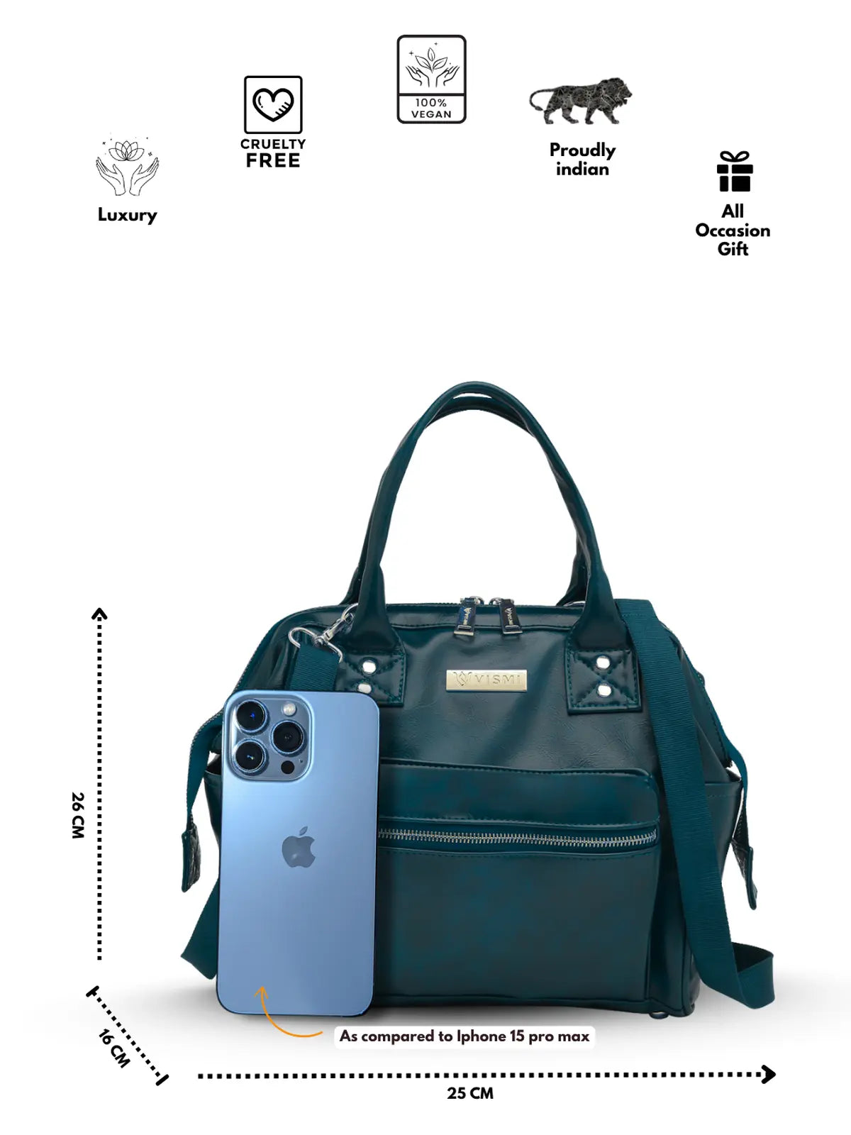 Timeless Trinity 3 in 1 Bag - Teal blue