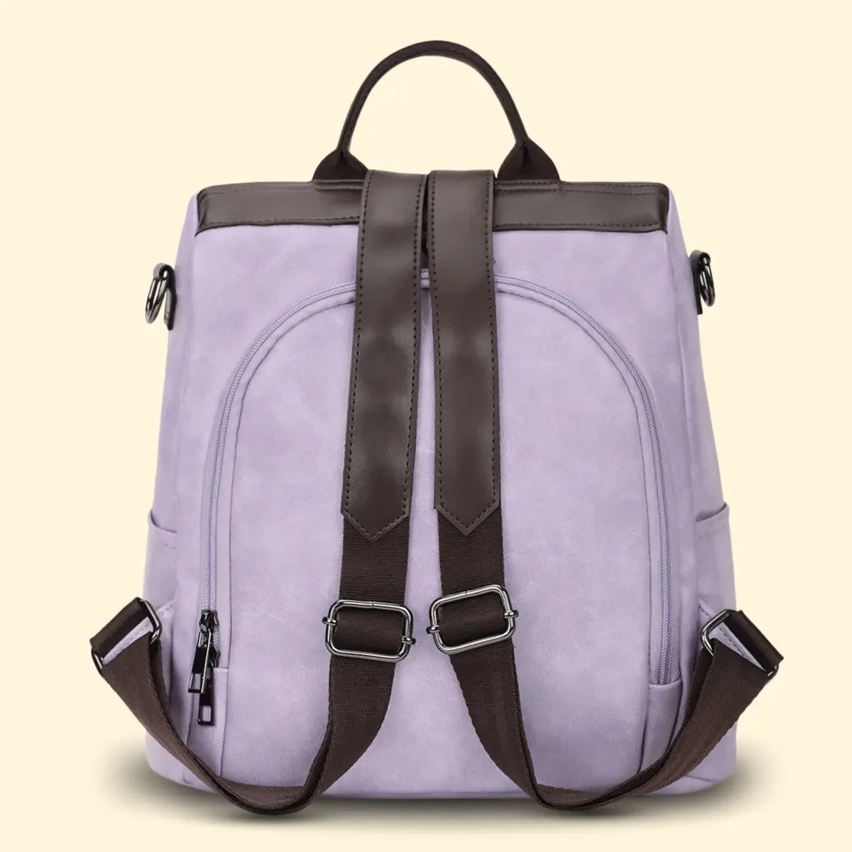 Timeless Aura Women Backpack Handbag - Lavender
