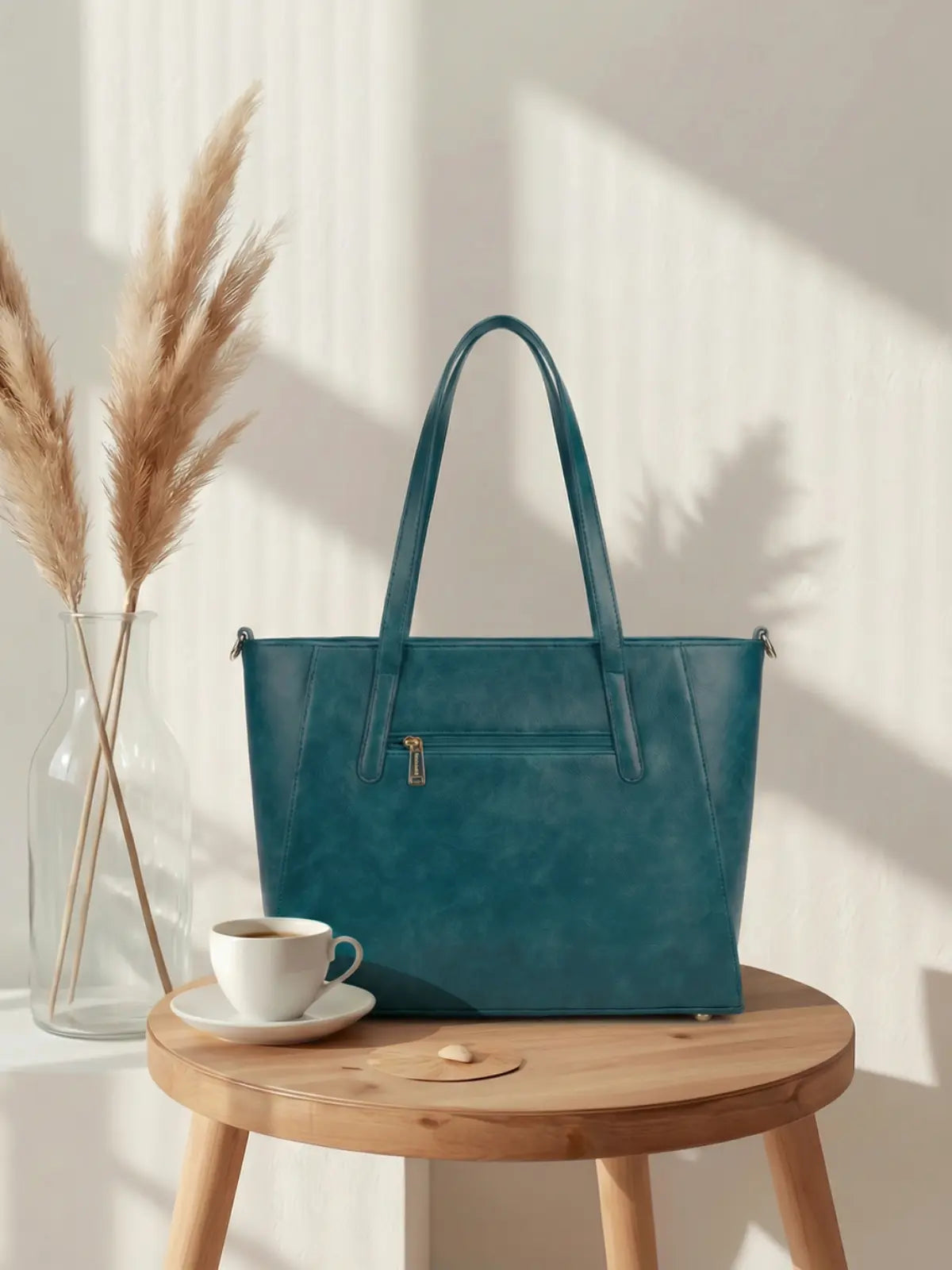 Timeless Contour Laptop Handbags - Teal Blue