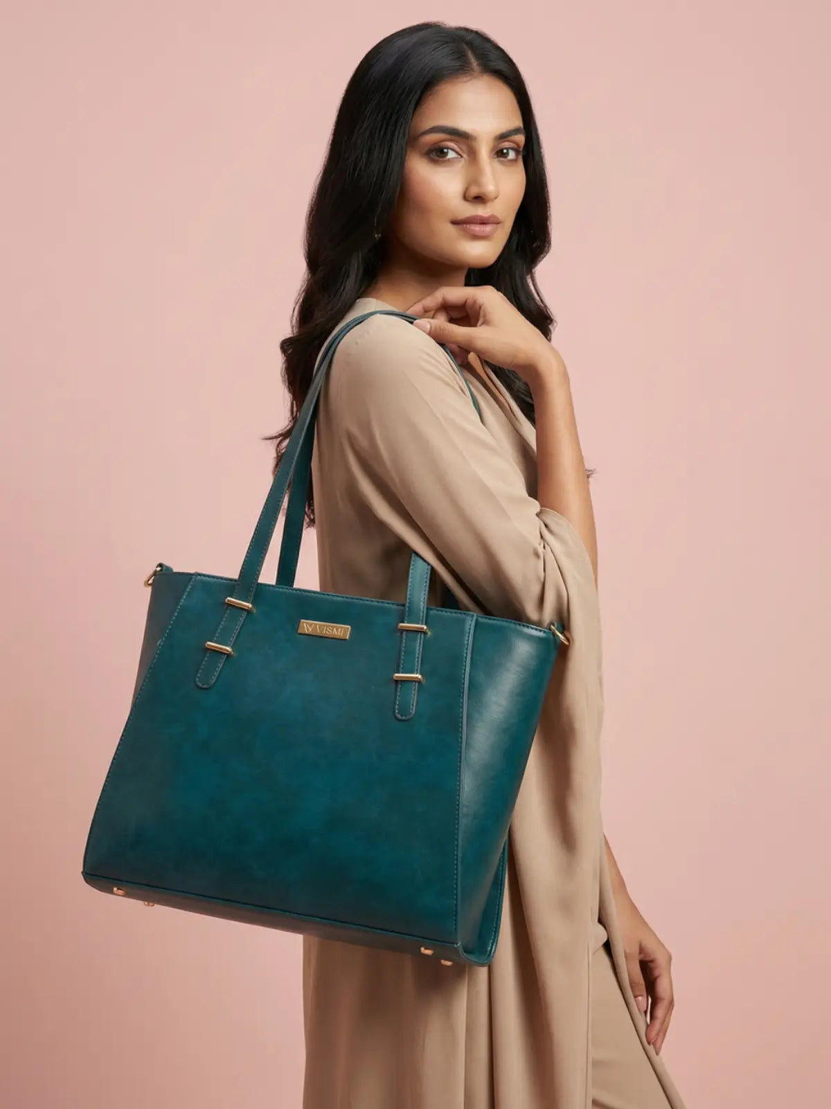 Timeless Contour Laptop Handbags - Teal Blue
