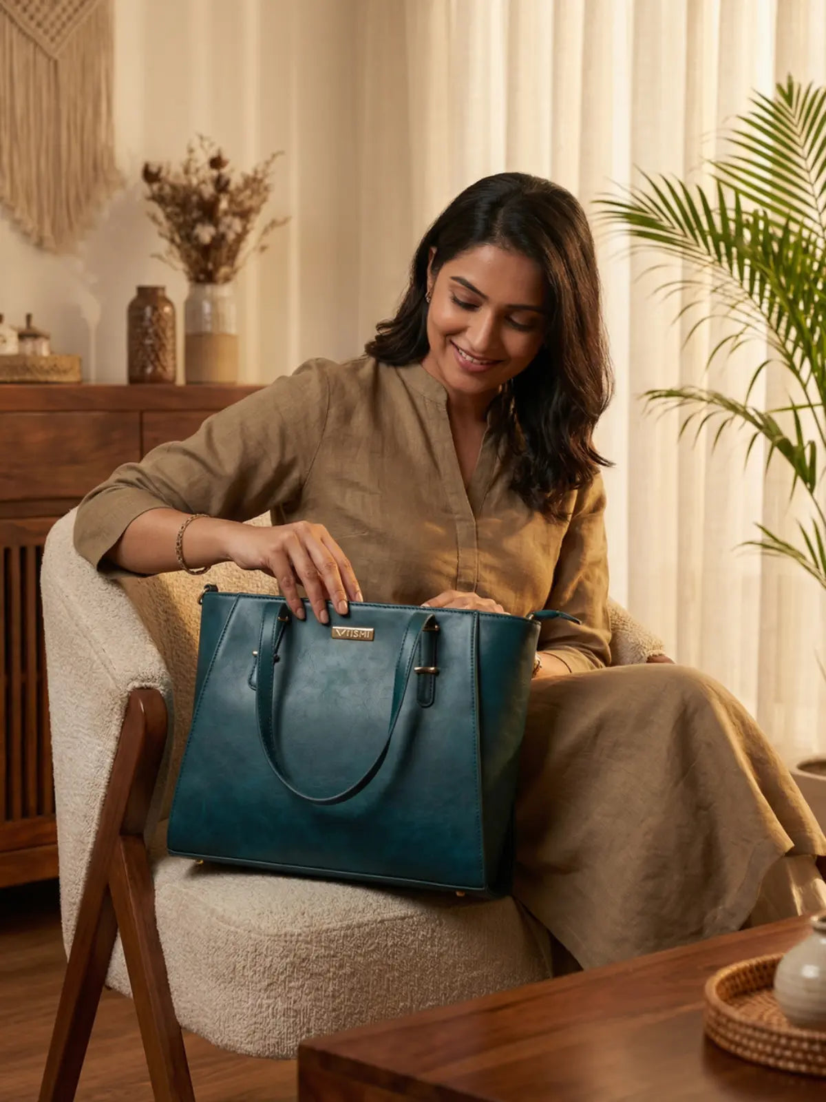 Timeless Contour Laptop Handbags - Teal Blue