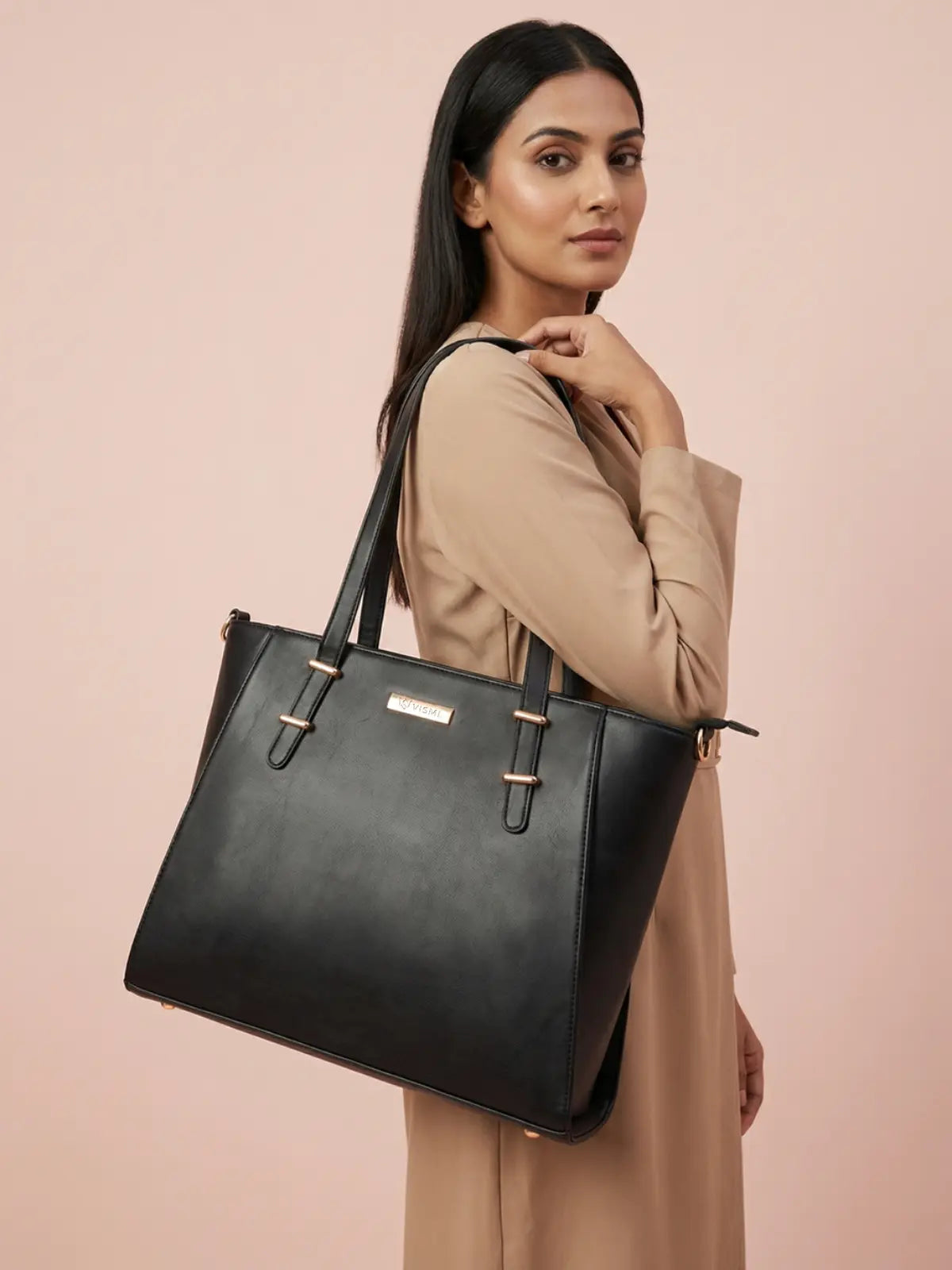Timeless Contour Laptop Handbags - Black