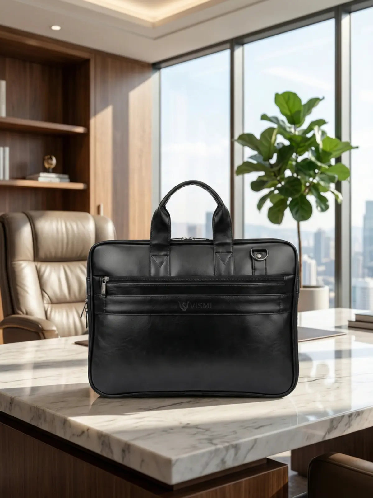 Timeless Monarch Laptop Messenger Bag - Black