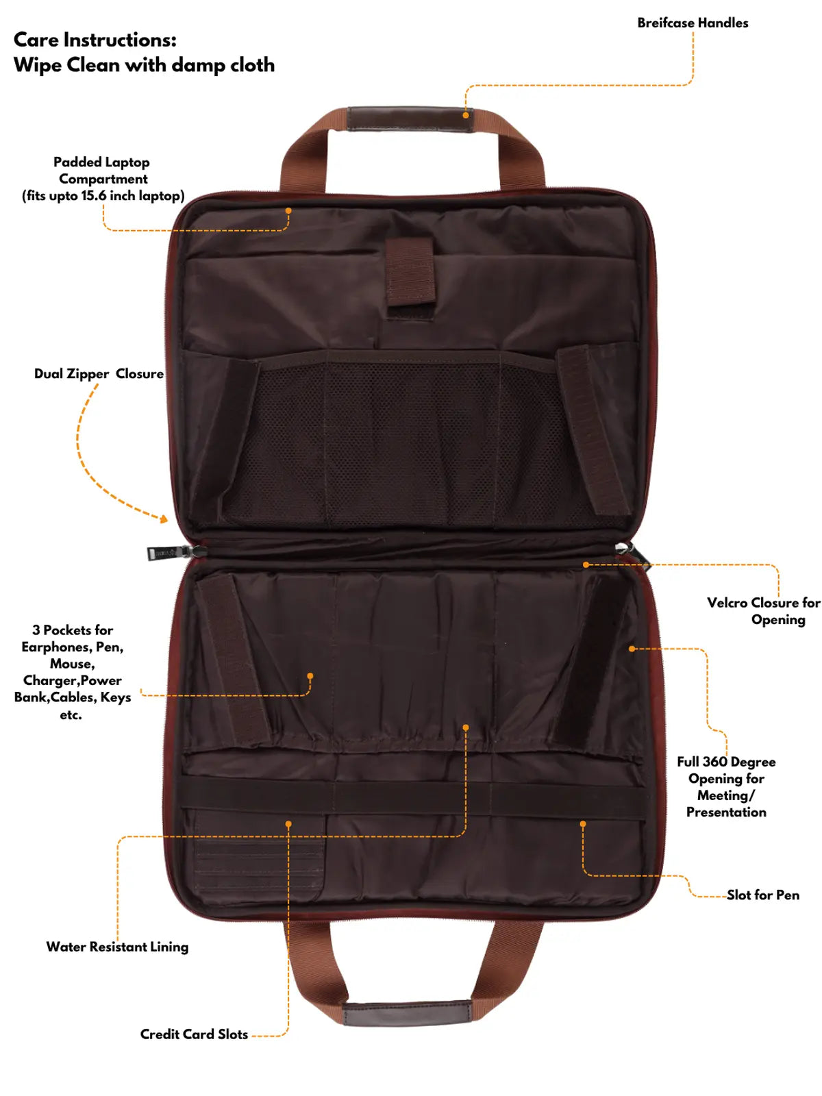 Timeless Unity Laptop Messenger Bag - Tan