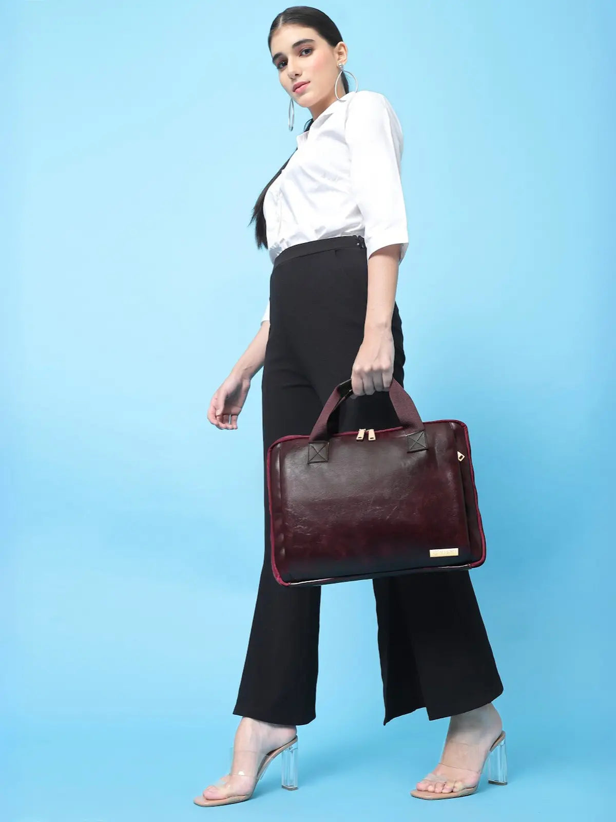 Timeless Unity Laptop Messenger Bag - Wine