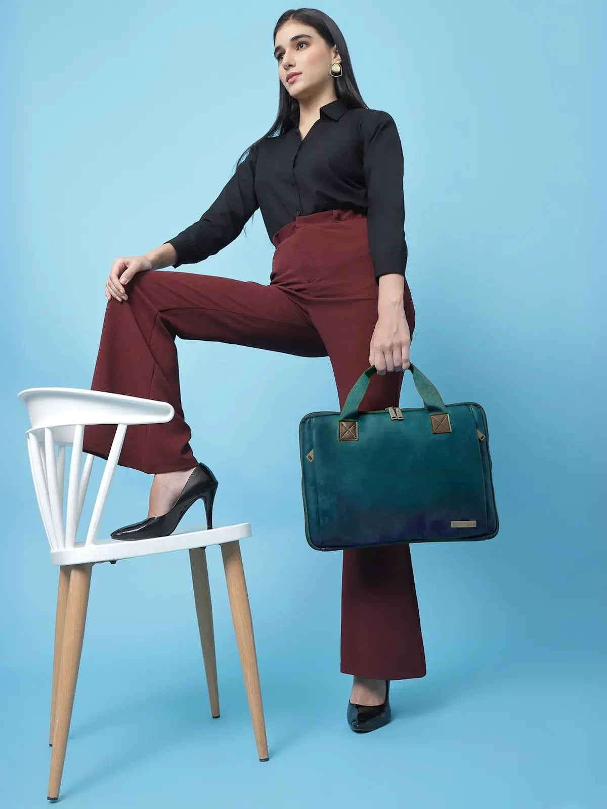 Timeless Unity Laptop Messenger Bag - Teal Blue