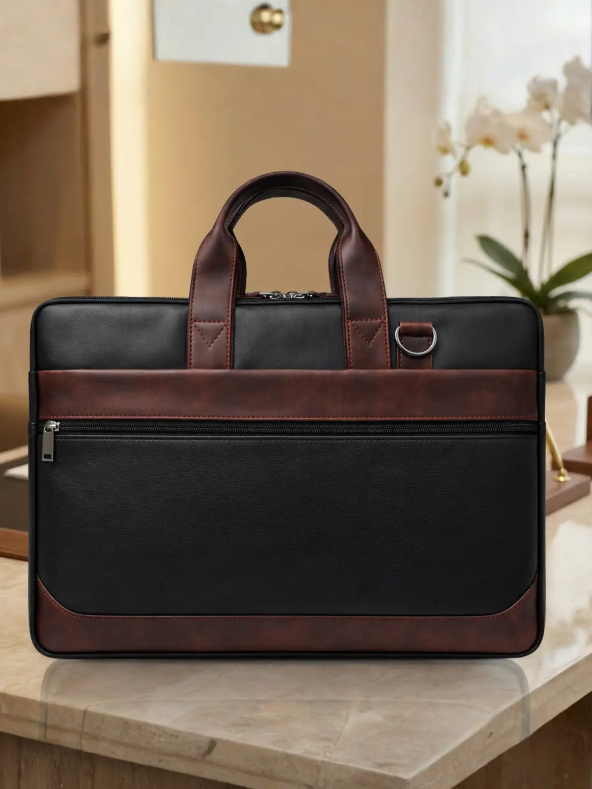 Summit Vector Laptop Messenger Bag - Black