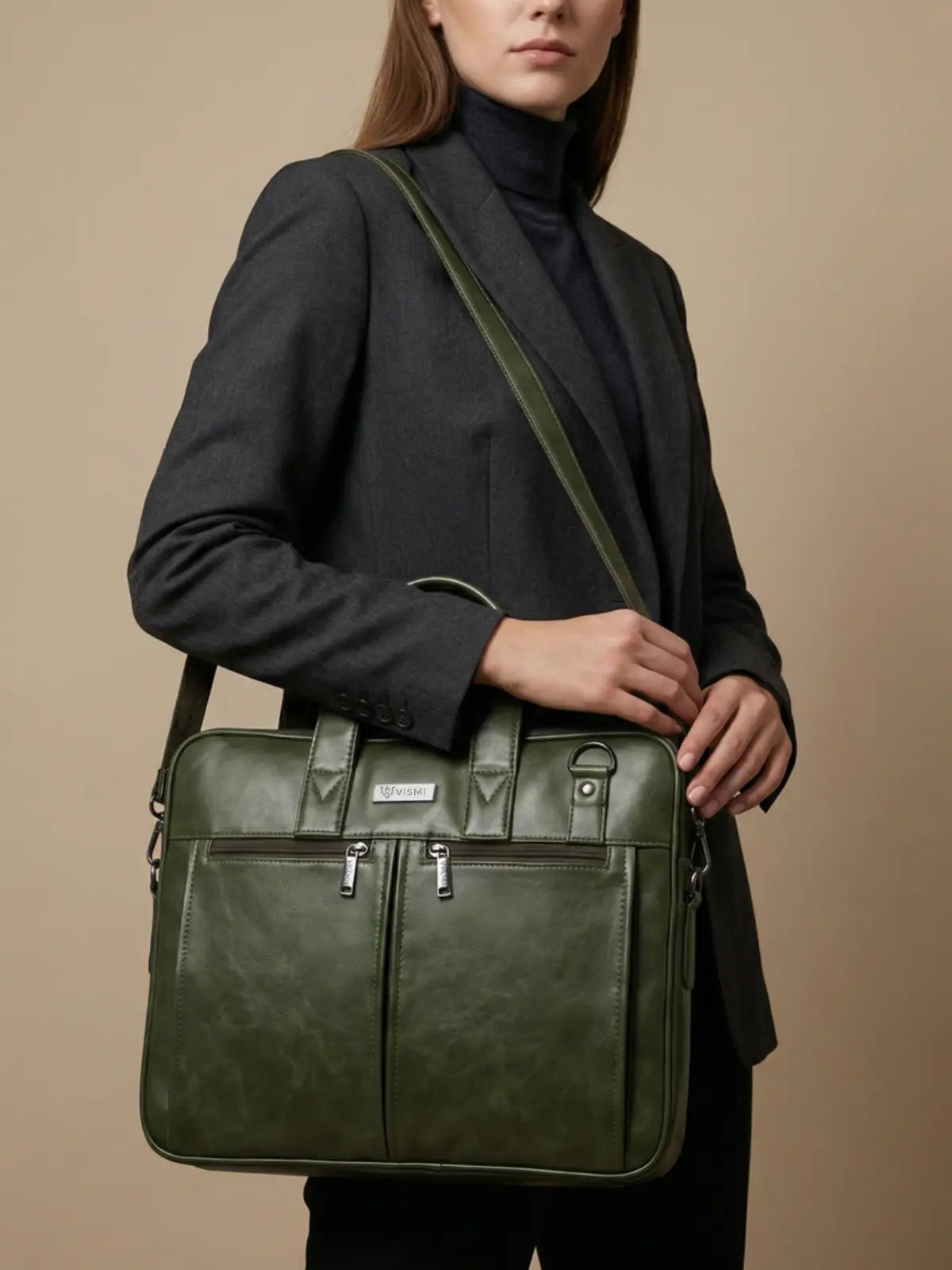 Timeless Neo Laptop Bag - Olive Green