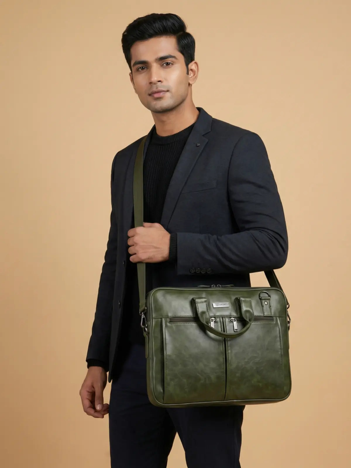 Timeless Neo Laptop Bag - Olive Green