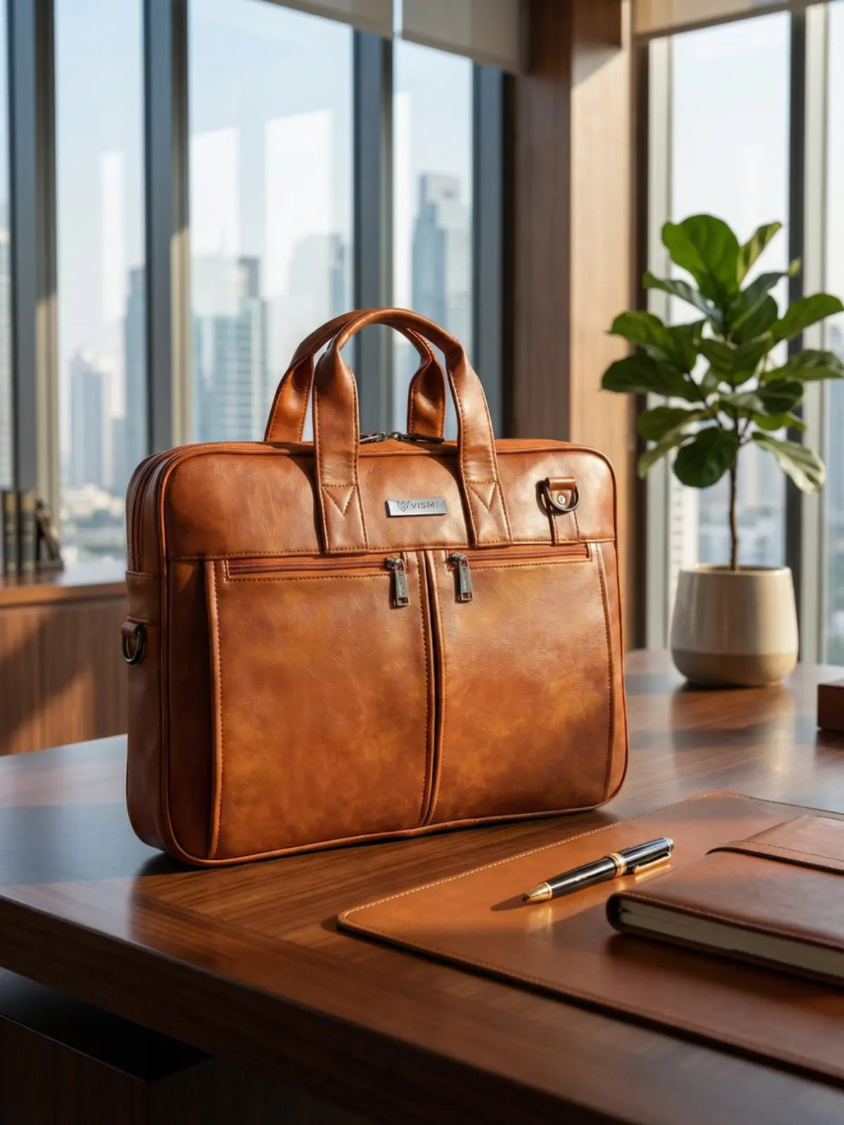 Timeless Neo Laptop Bag - Tan