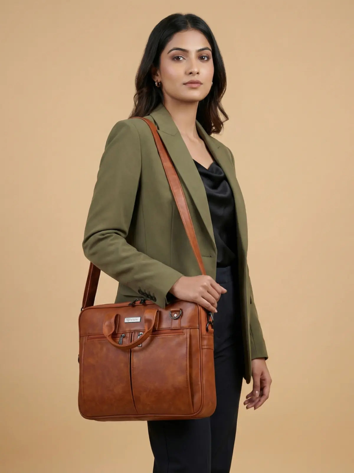 Timeless Neo Laptop Bag - Tan
