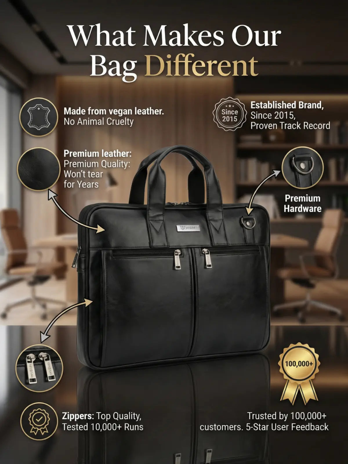 Timeless Neo Laptop Bag - Black