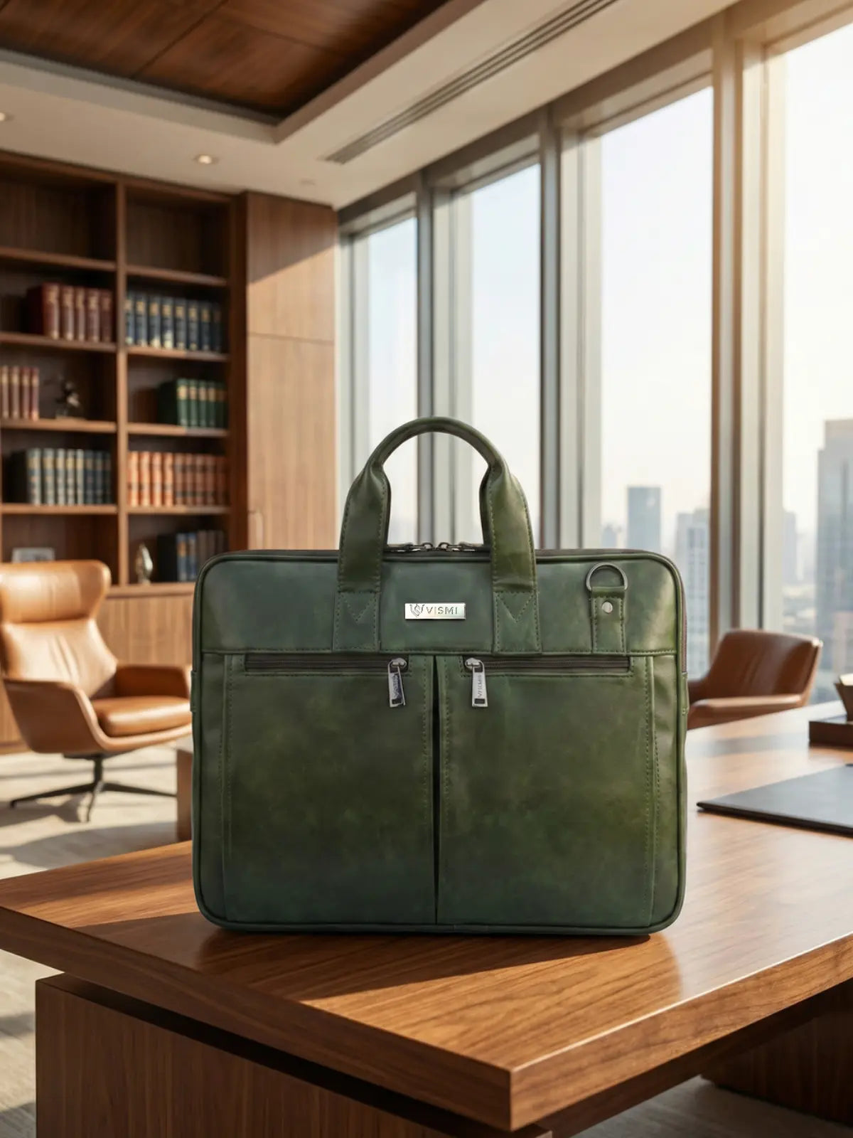 Timeless Neo Laptop Bag - Olive Green