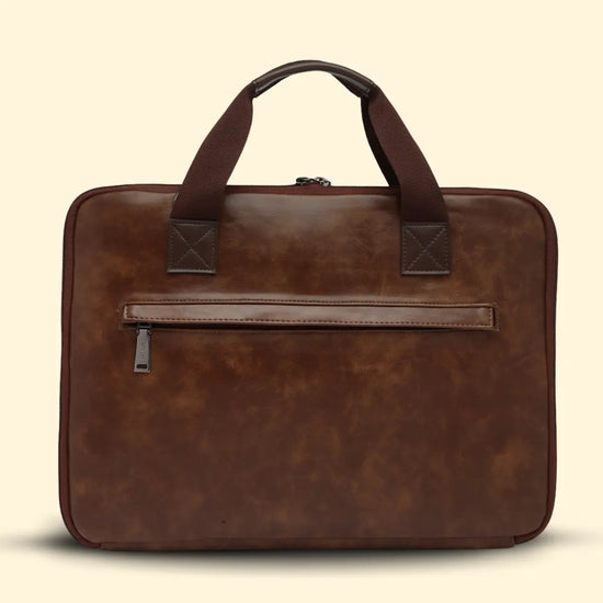 Timeless Unity Laptop Messenger Bag - Coffee Brown
