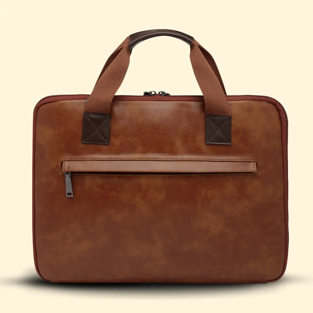 Timeless Unity Laptop Messenger Bag - Tan