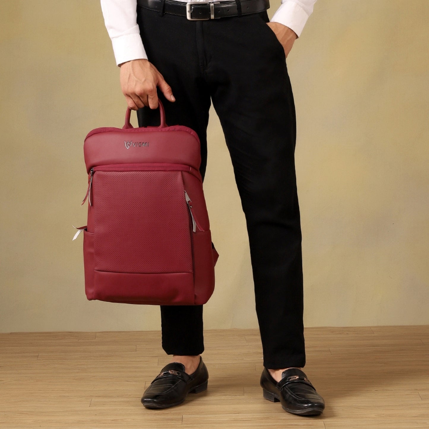 VISMIINTREND Executive Laptop Backpack - Maroon