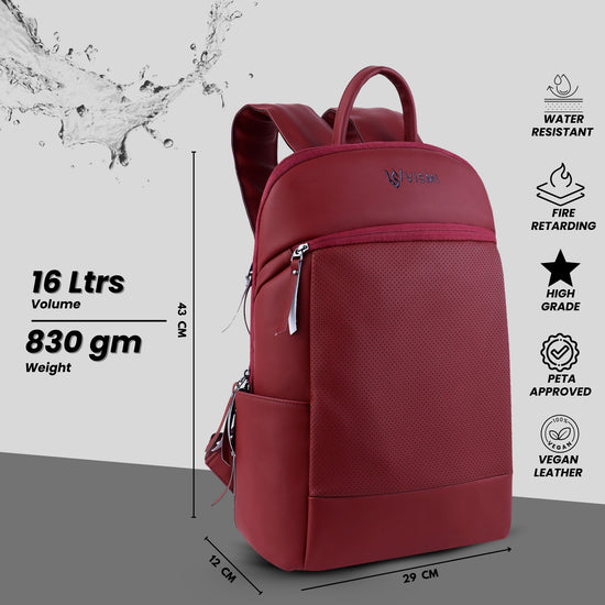 VISMIINTREND Executive Laptop Backpack - Maroon