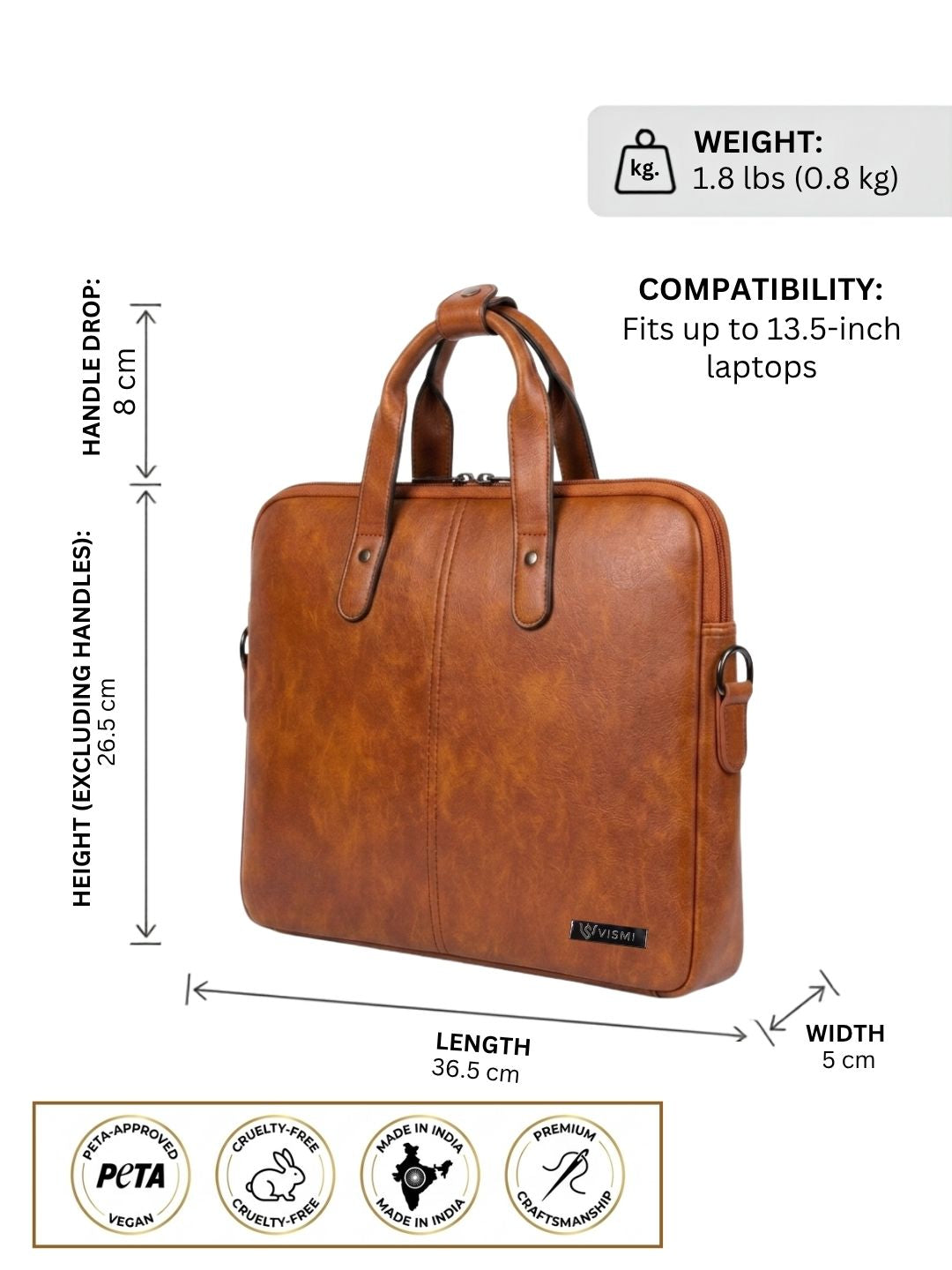 Timeless Kairo Laptop Bag - Tan