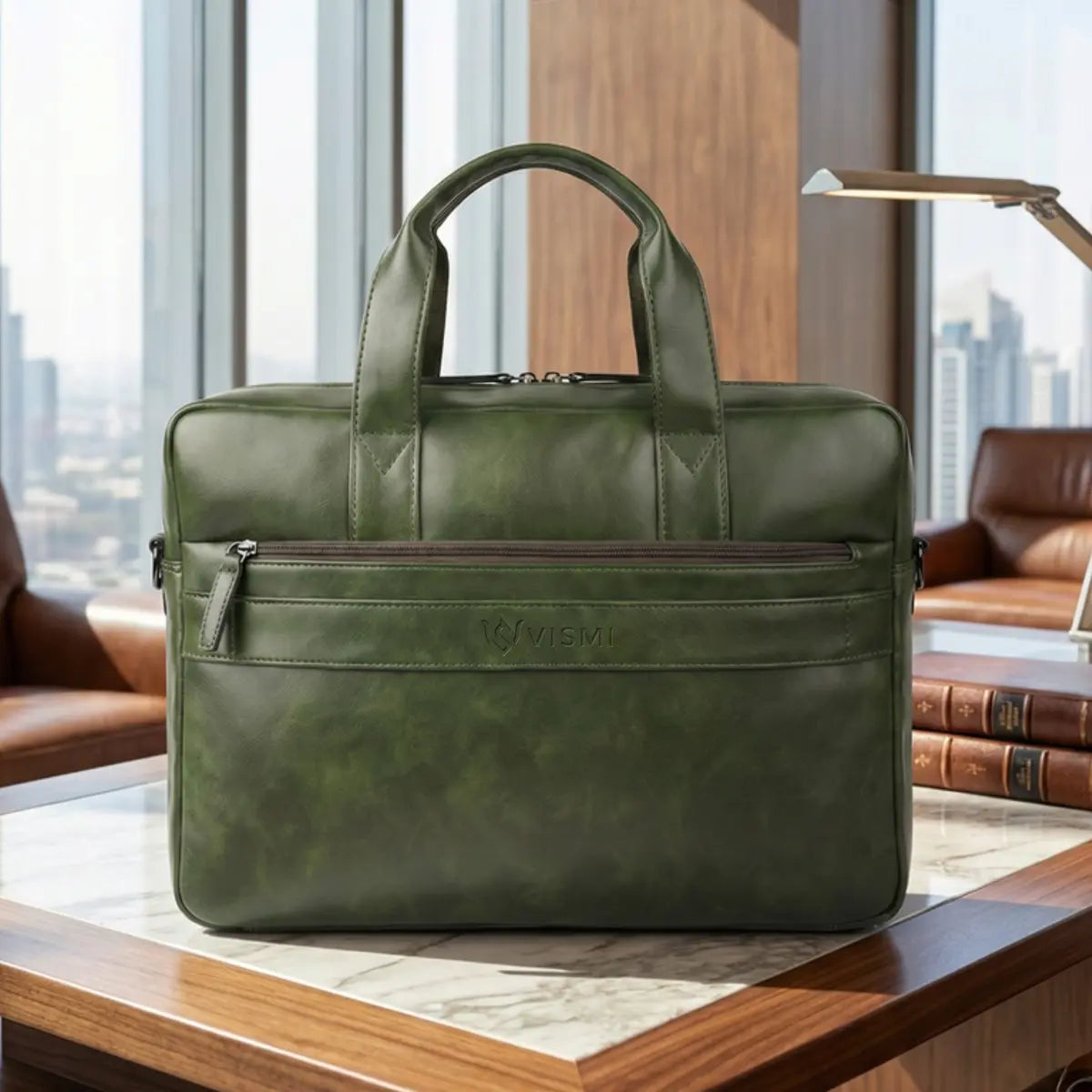 Timeless Orbit Laptop Bag - Olive Green