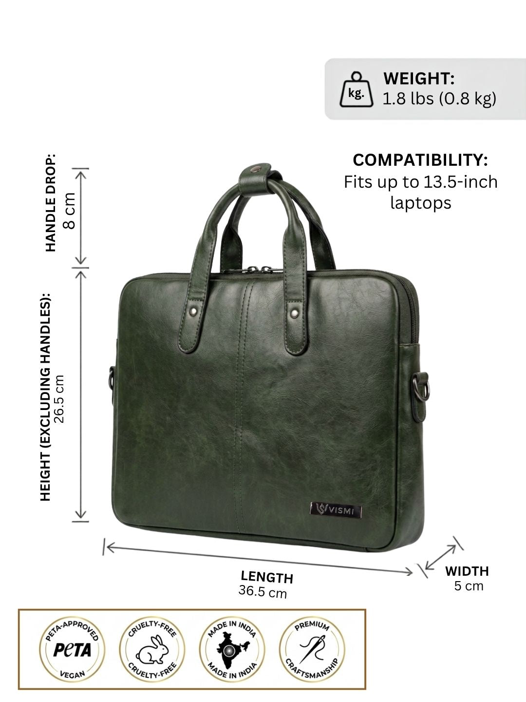 Timeless Kairo Laptop Bag - Olive Green