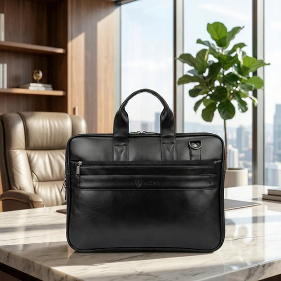 Timeless Monarch Laptop Messenger Bag - Black
