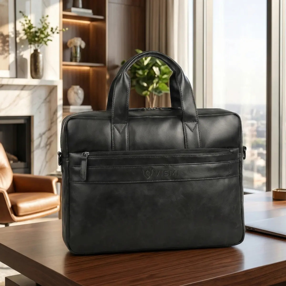 Timeless Orbit Laptop Messenger Bag - Black