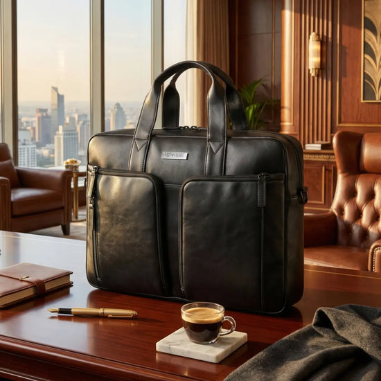 Timeless Orbit Laptop Messenger Bag - Black