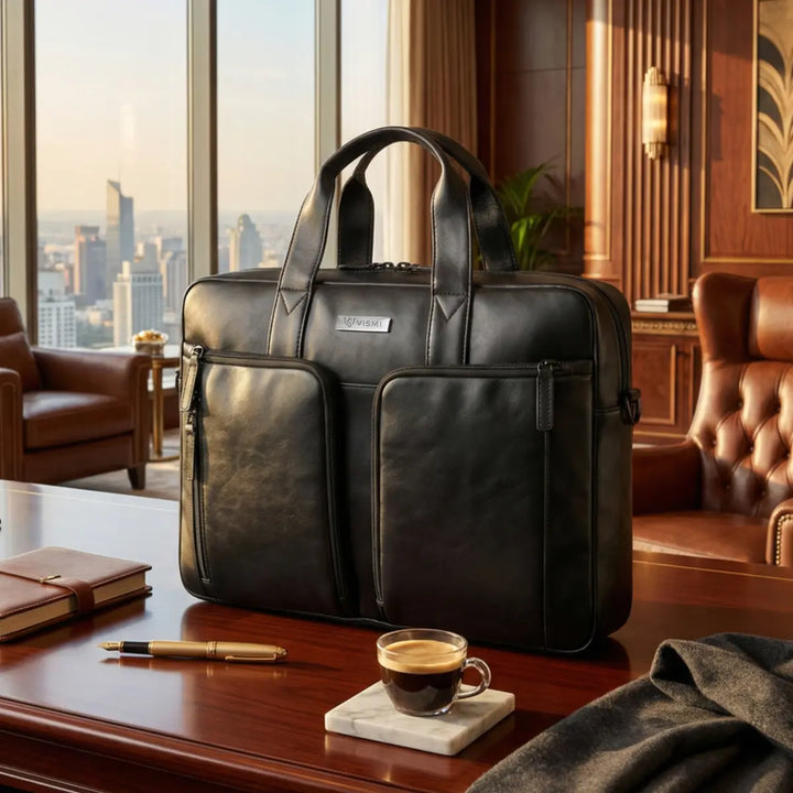 Timeless Orbit Laptop Messenger Bag - Black