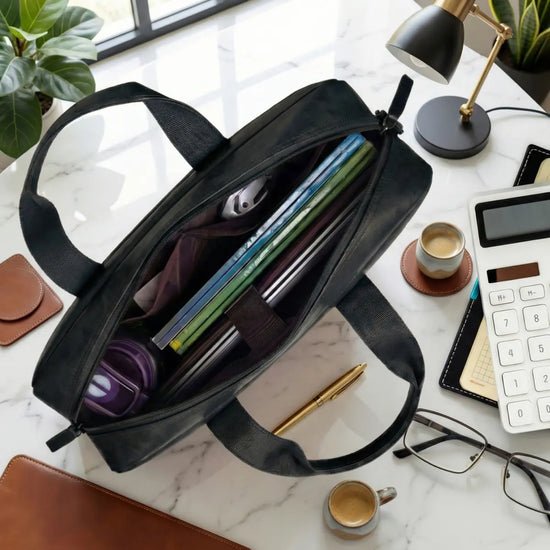 Timeless Orbit Laptop Messenger Bag - Black