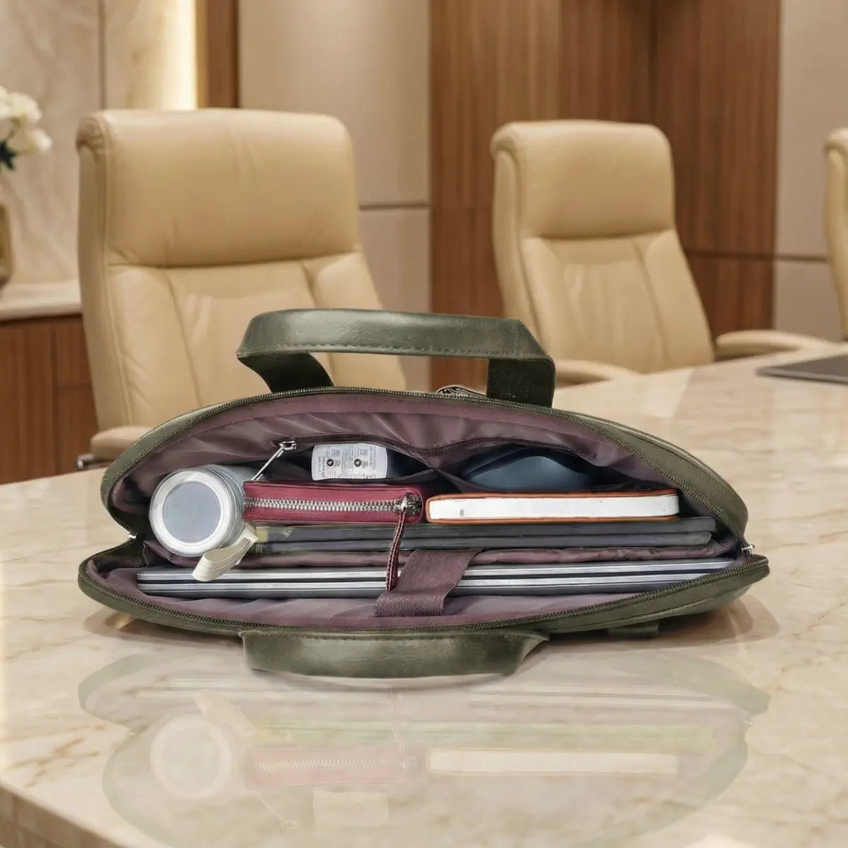 Legacy Laptop Messenger Bag- Olive Green