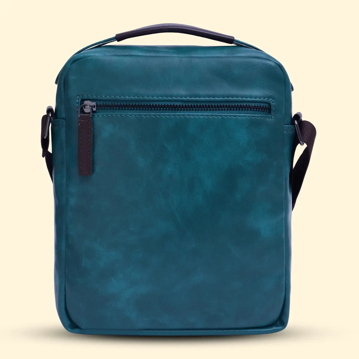 Timeless Alpha Men's Messenger Bag - Teal Blue