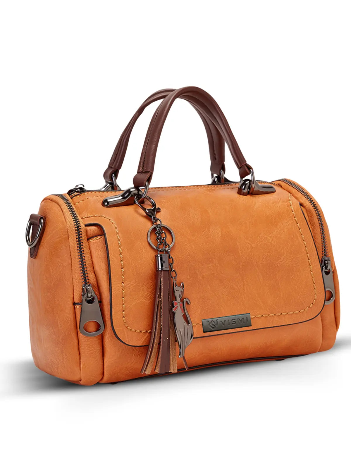 Timeless Mystique Satchel Handbag - Tan