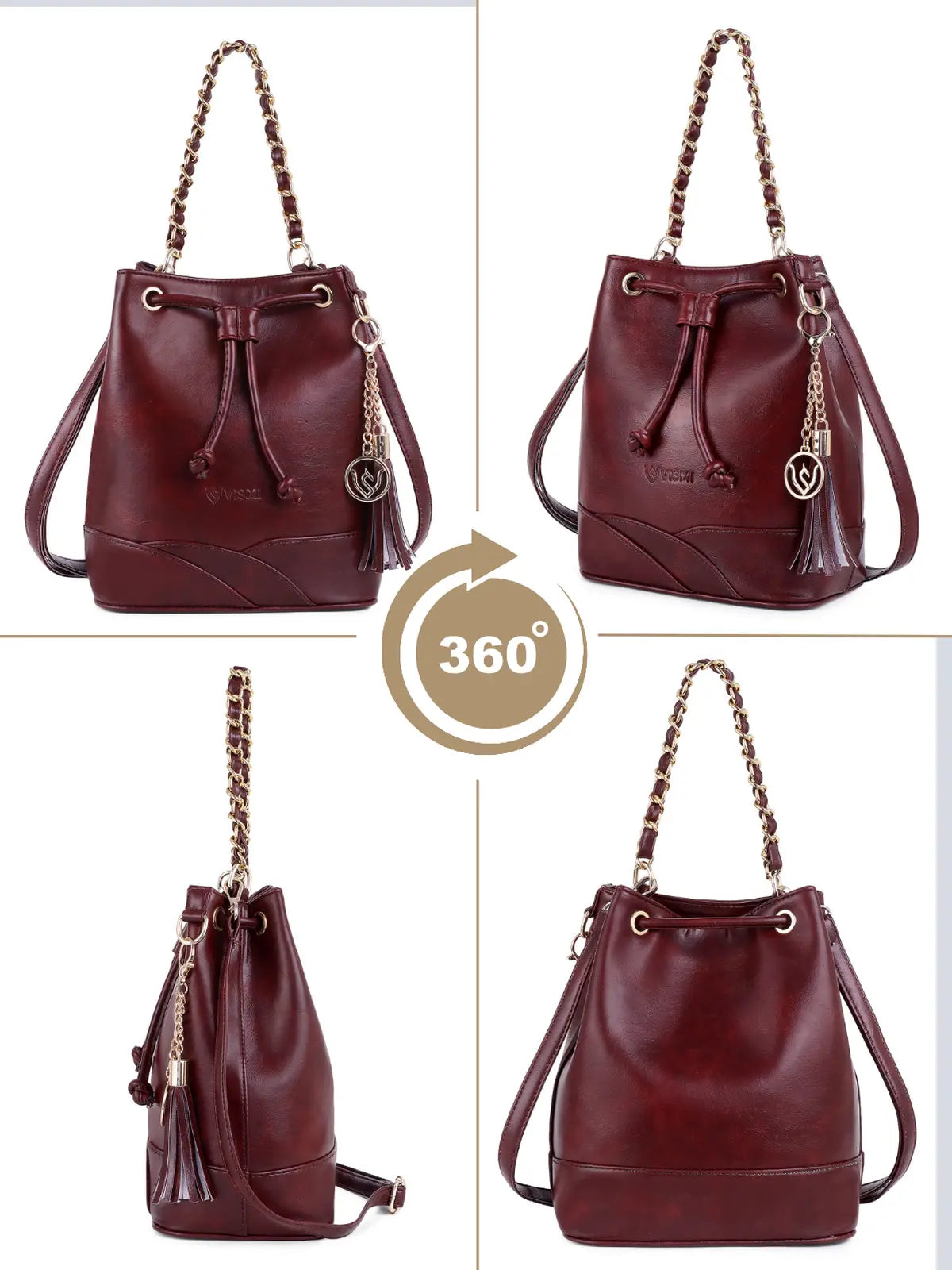 Timeless Charm Evening Bag - Wine