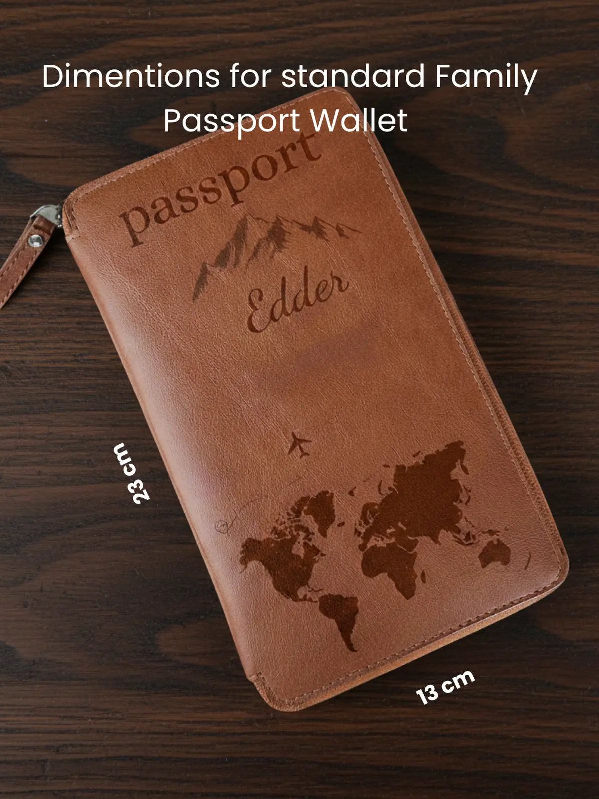 Formé Zip Folio - Tan