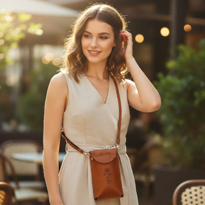 Formé Phone Sling Bag - Tan