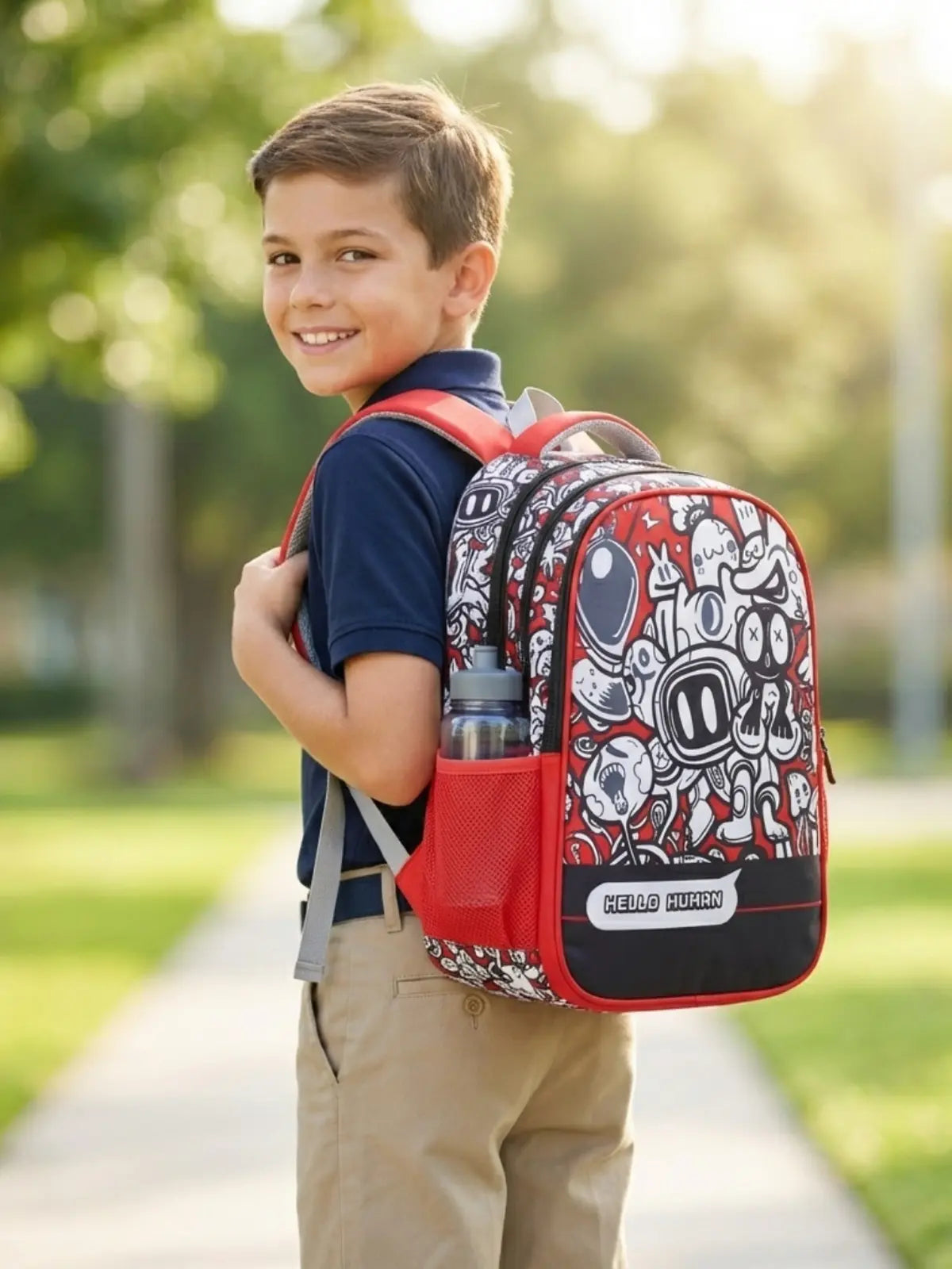 Everyday Essentials Elementary School Bag - Robot