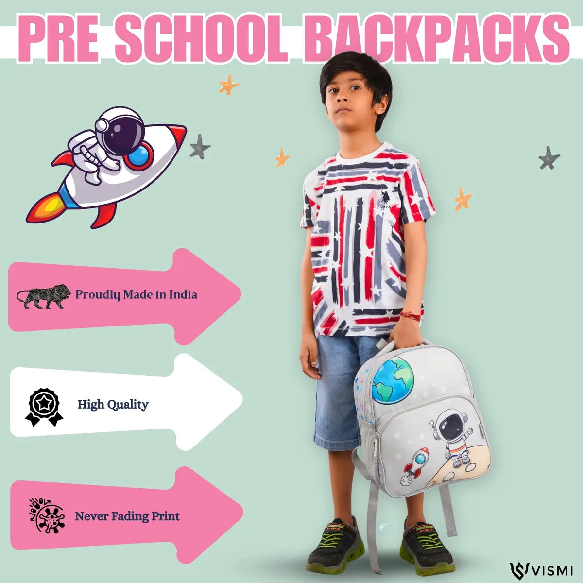 Everyday Essentials Pre School Bag - Astronaut Space