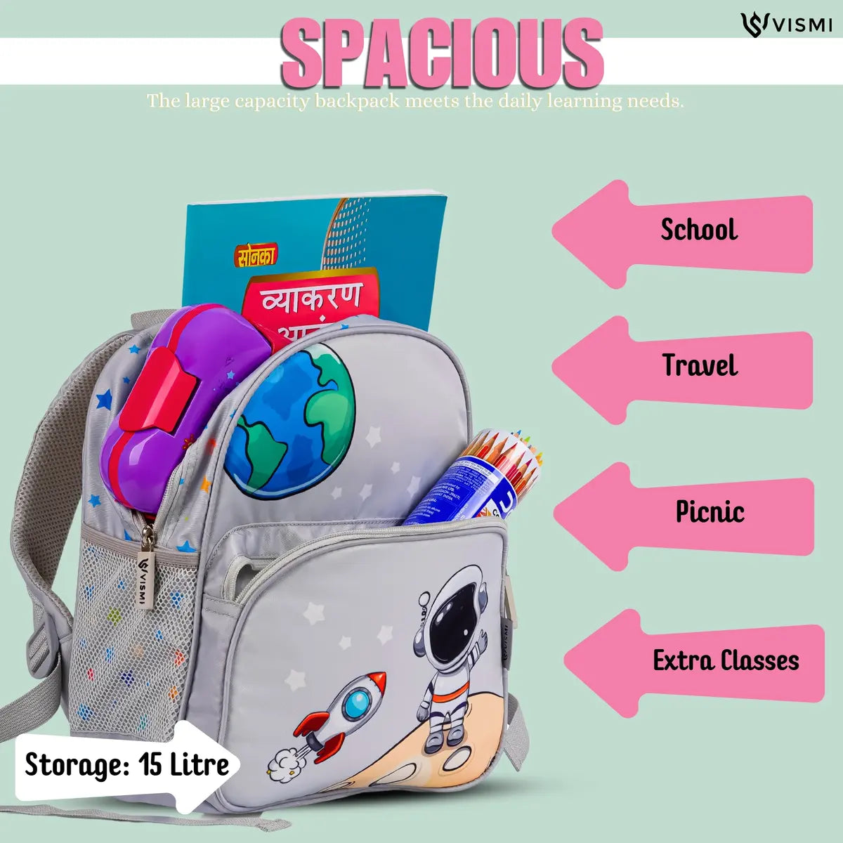 Everyday Essentials Pre School Bag - Astronaut Space