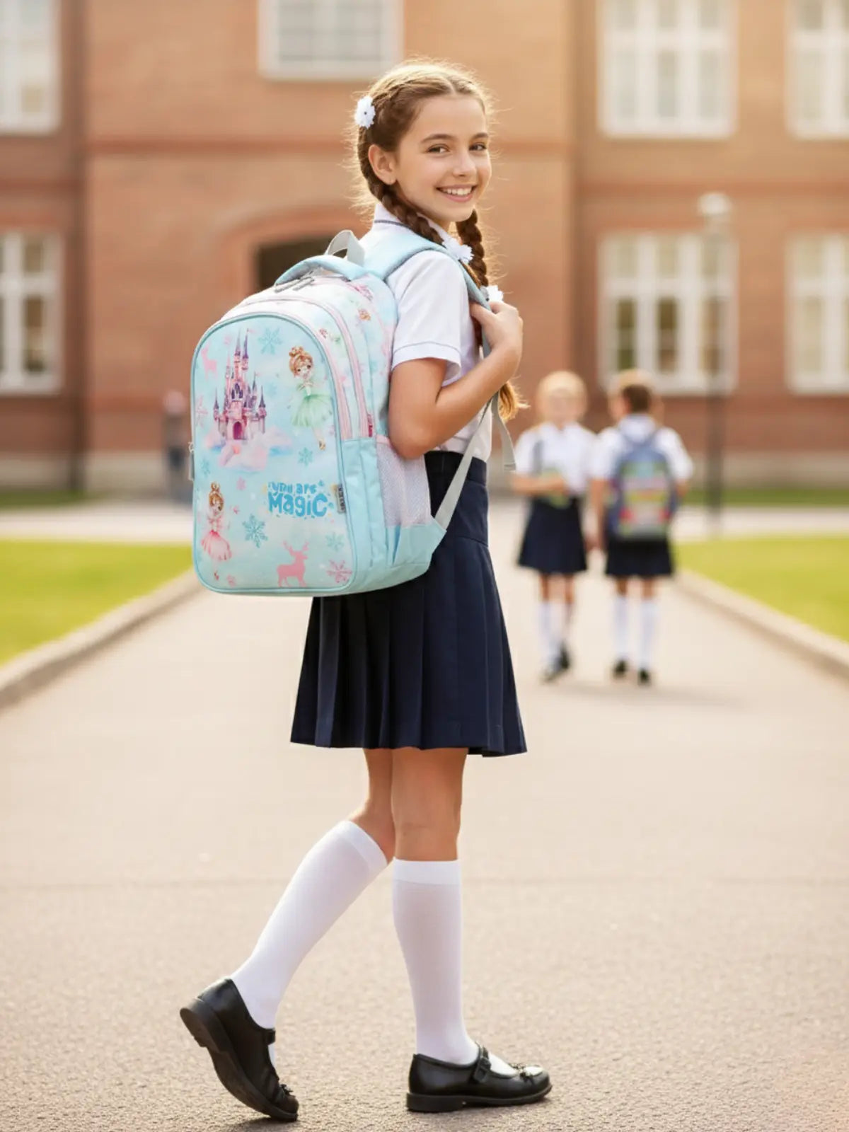 Everyday Essentials Elementary School Bag-Frozen Princess Blue