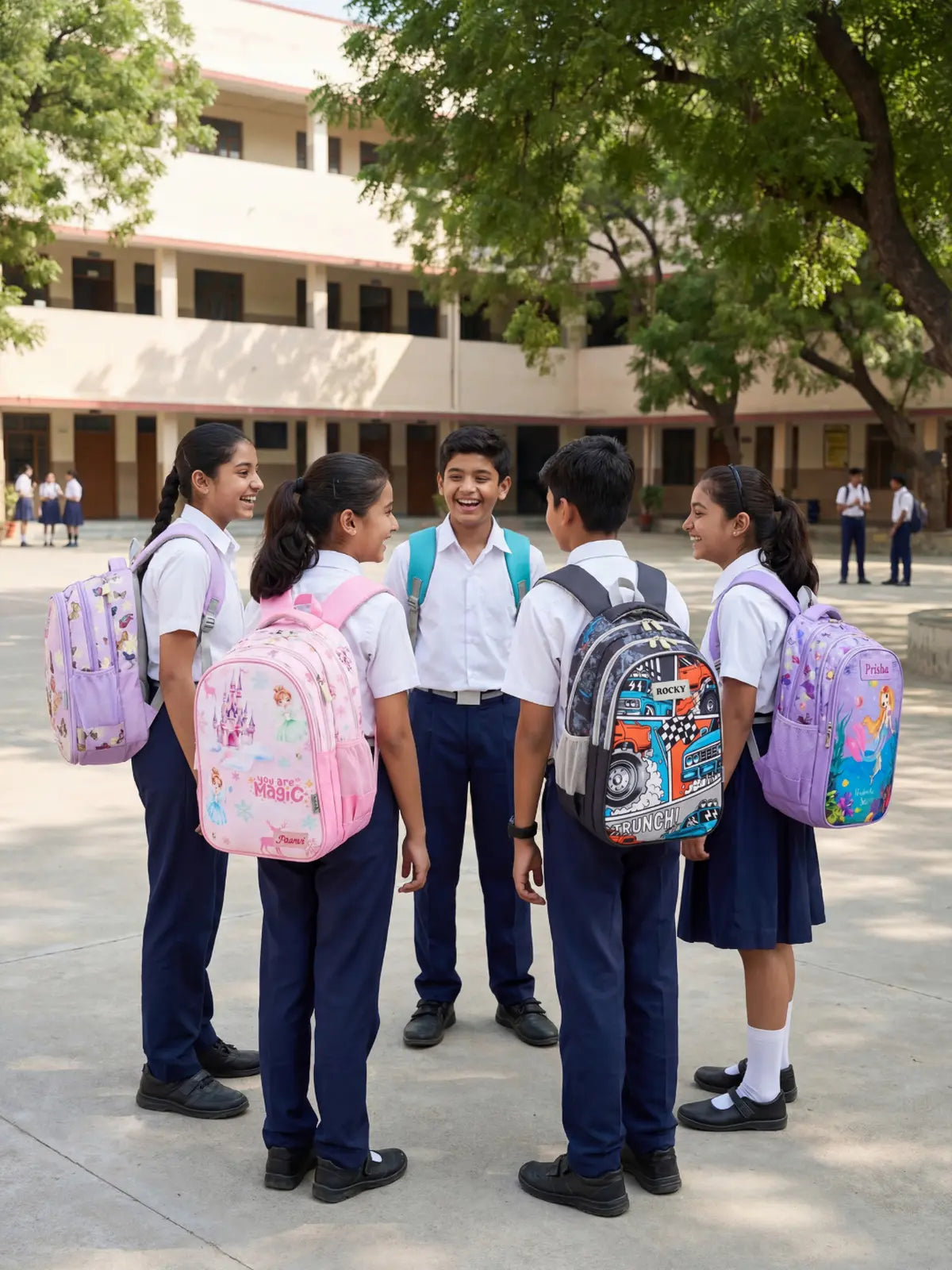 Everyday Essentials Elementary School Bag-Frozen Princess Blue